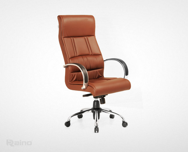 صندلی مدیریت راینو M540C با دسته آلومینیوم و رویه چرم