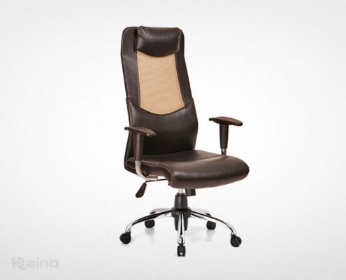 صندلی مدیریت راینو مدل M520B با دسته تنظیم شونده و پشت سری