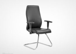 صندلی کنفرانس راینو C512B با دسته ثابت و پایه کروم و قیمت مناسب