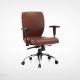صندلی کارمندی راینو J510B پنج پایه با رنگ قهوه ای